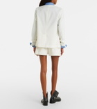 Sacai Paneled denim shorts