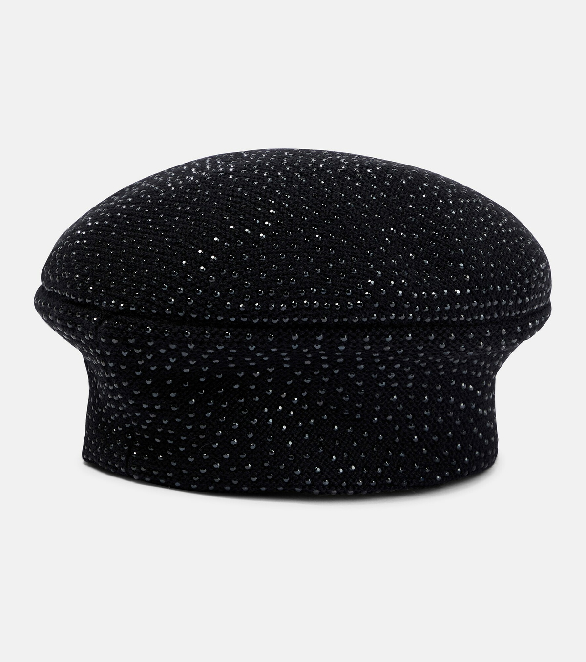 Saint Laurent - Crystal-embellished wool beret Saint Laurent Saint Laurent - Crystal-embellished wool beret Saint Laurent