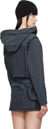 HYEIN SEO Gray Dyed Crop Jacket