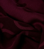 Ferragamo Gancini wool and silk jacquard scarf