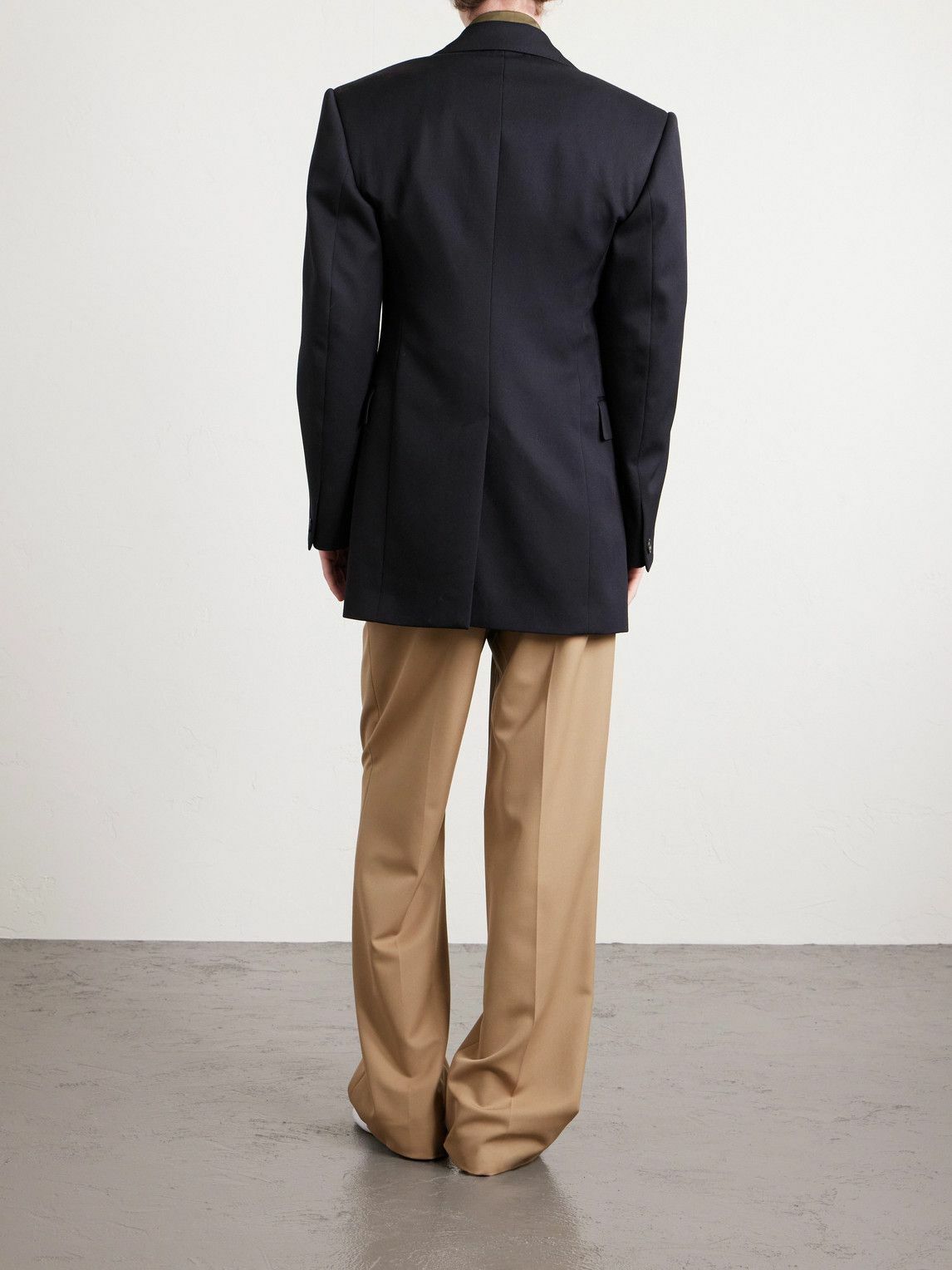 CELINE - Colonne Wool-Twill Blazer - Black