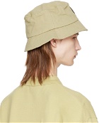 Maison Kitsuné Beige Bold Fox Head Bucket Hat