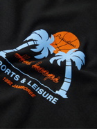 Pasadena Leisure Club - Hot Hoops Printed Cotton-Jersey T-Shirt - Black