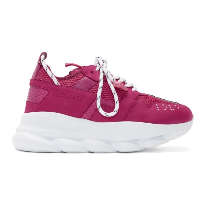 Photo: Versace Pink Chain Reaction 2 Sneakers