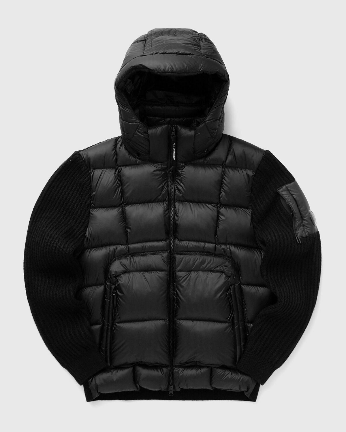 C.P. Company Knitwear Jacket In Merino Wool Extrafine Black