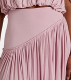 Zimmermann Alchemy asymmetric jersey maxi skirt