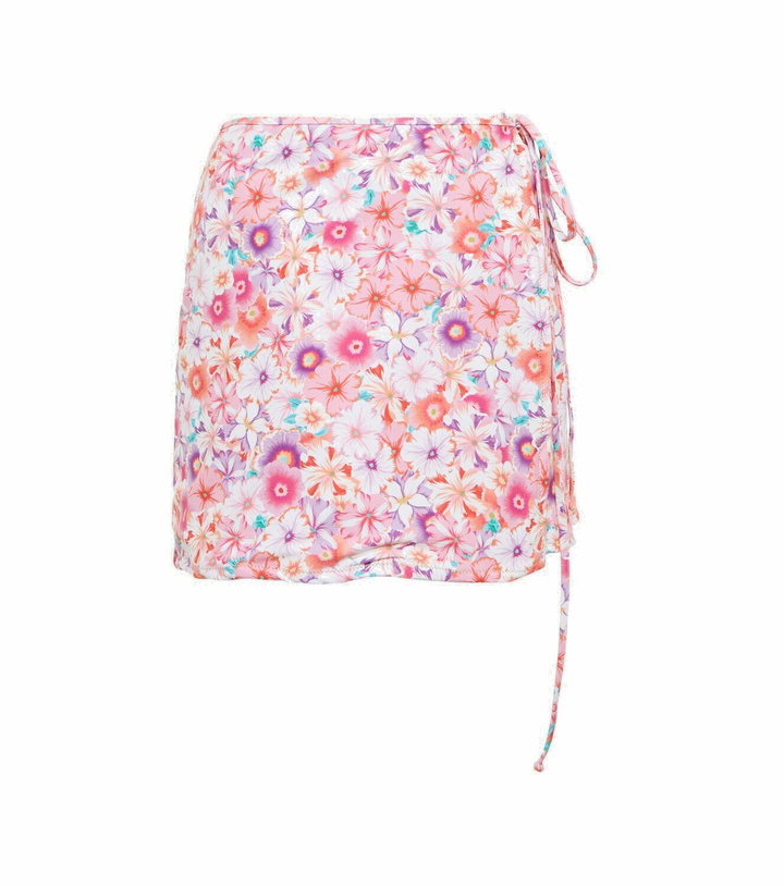 Photo: Reina Olga Floral high-rise wrap miniskirt