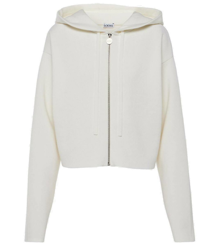 Photo: Loewe Anagram wool-blend zip-up hoodie