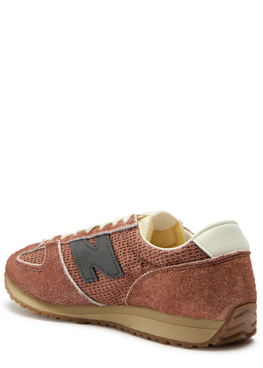 New Balance 471 Panelled Knit Sneakers Brown