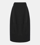 Fforme Skye cotton and wool midi skirt