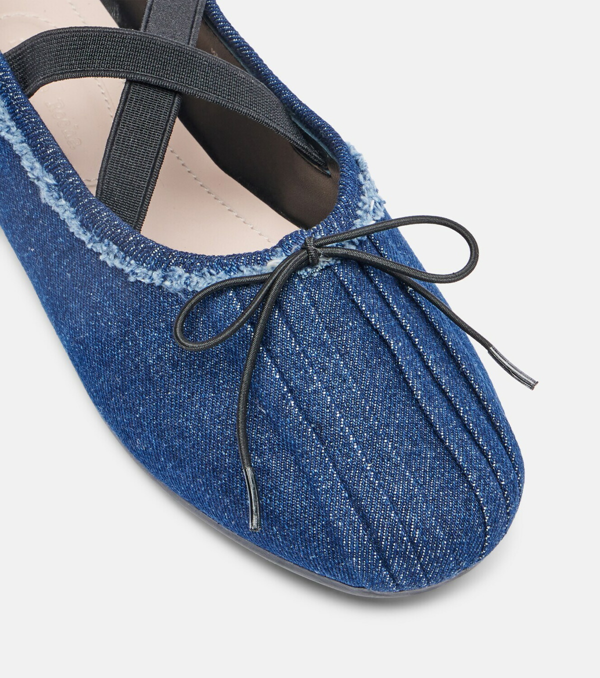 Simone Rocha Ballerina Grip denim ballet flats