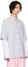 Dries Van Noten White Layered Shirt