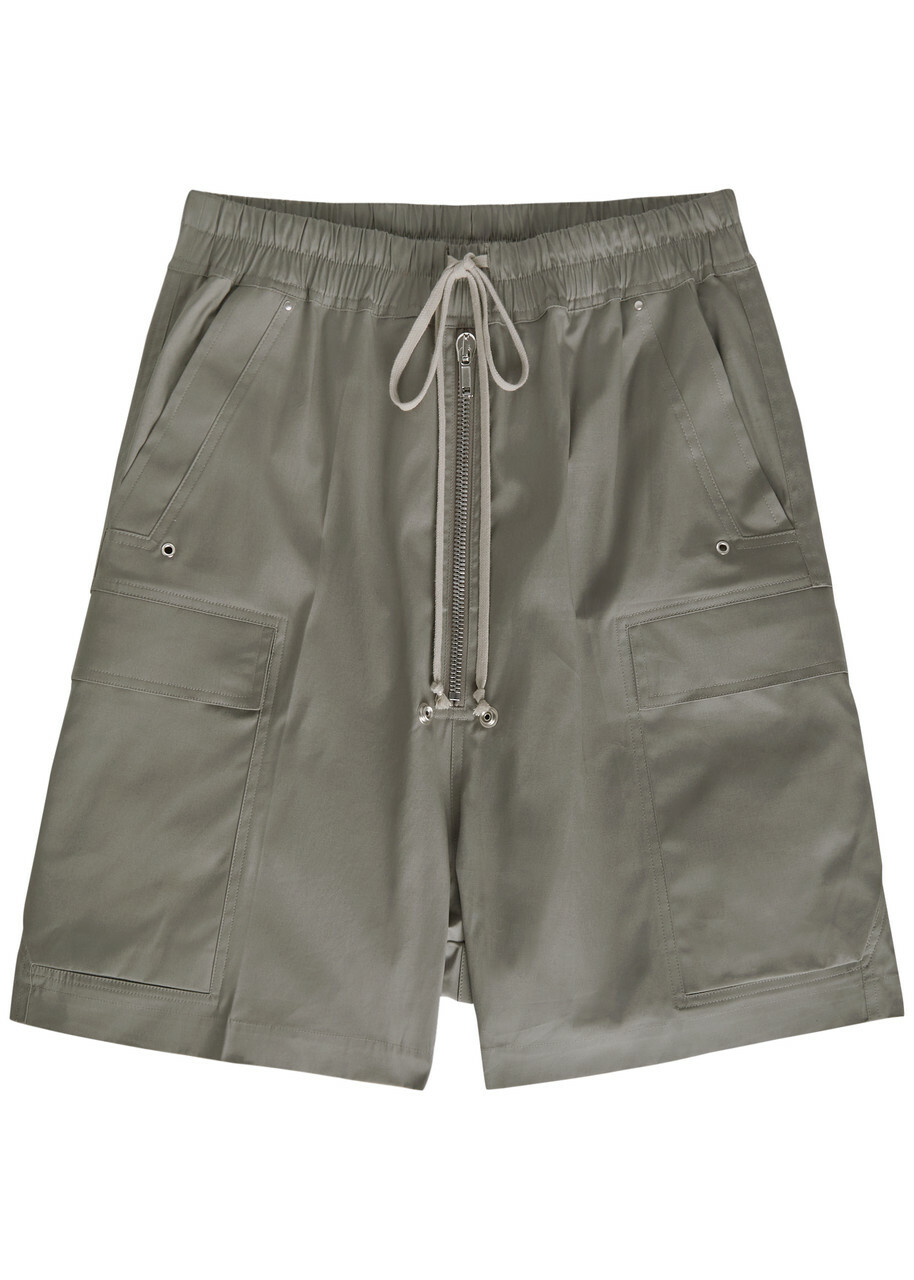 Rick Owens Taupe Drawstring Karloff Shorts Rick Owens