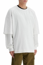 DARKPARK theo double sleeve t-shirt with White