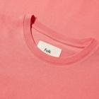 Folk Men's Contrast Sleeve T-Shirt in Tropical Pink