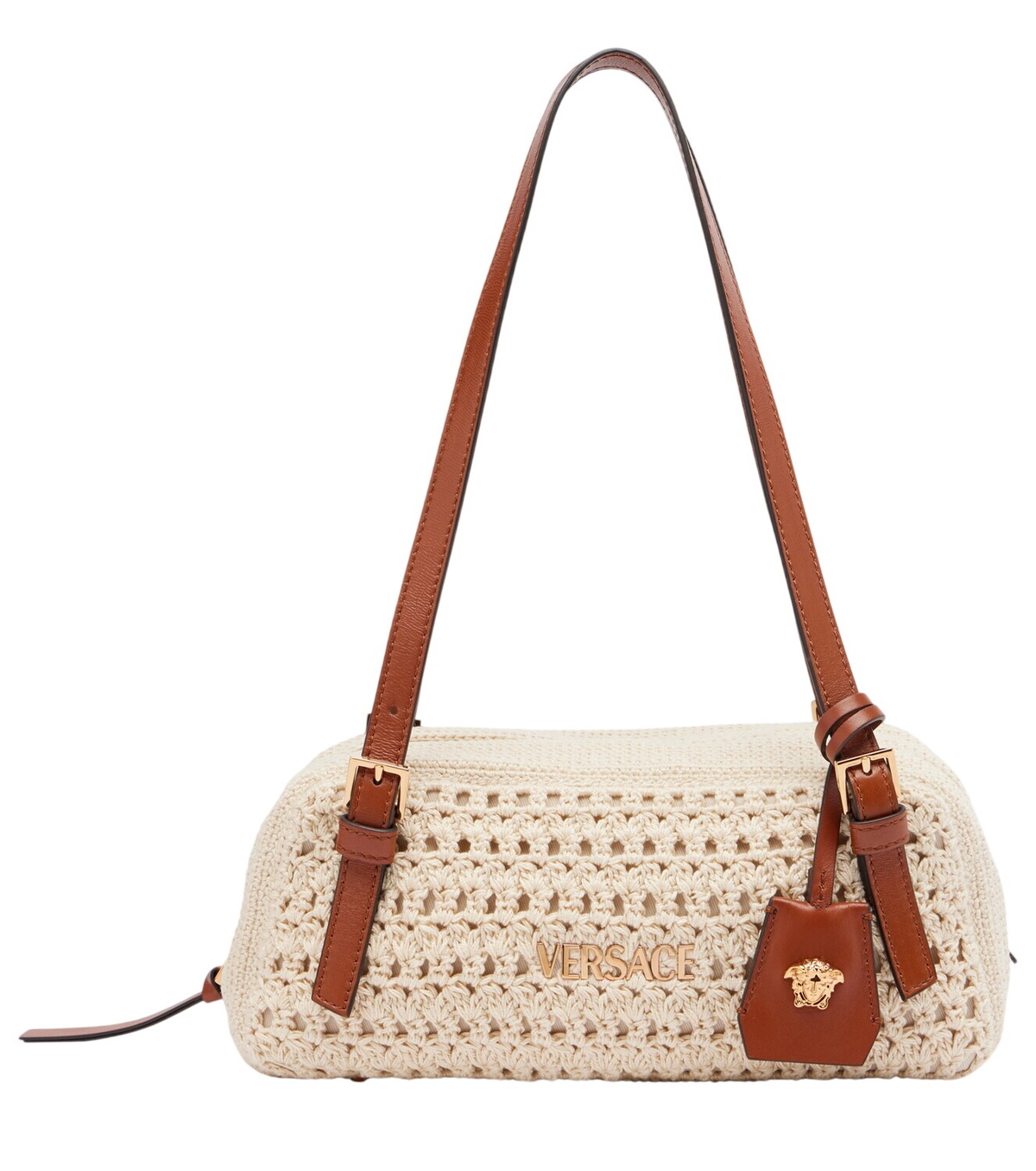 Versace La Medusa Mini raffia tote bag Versace Versace La Medusa Mini raffia tote bag Versace
