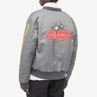 Heron Preston Men's HP Sponsor Nylon Varsity Jacket in Grey