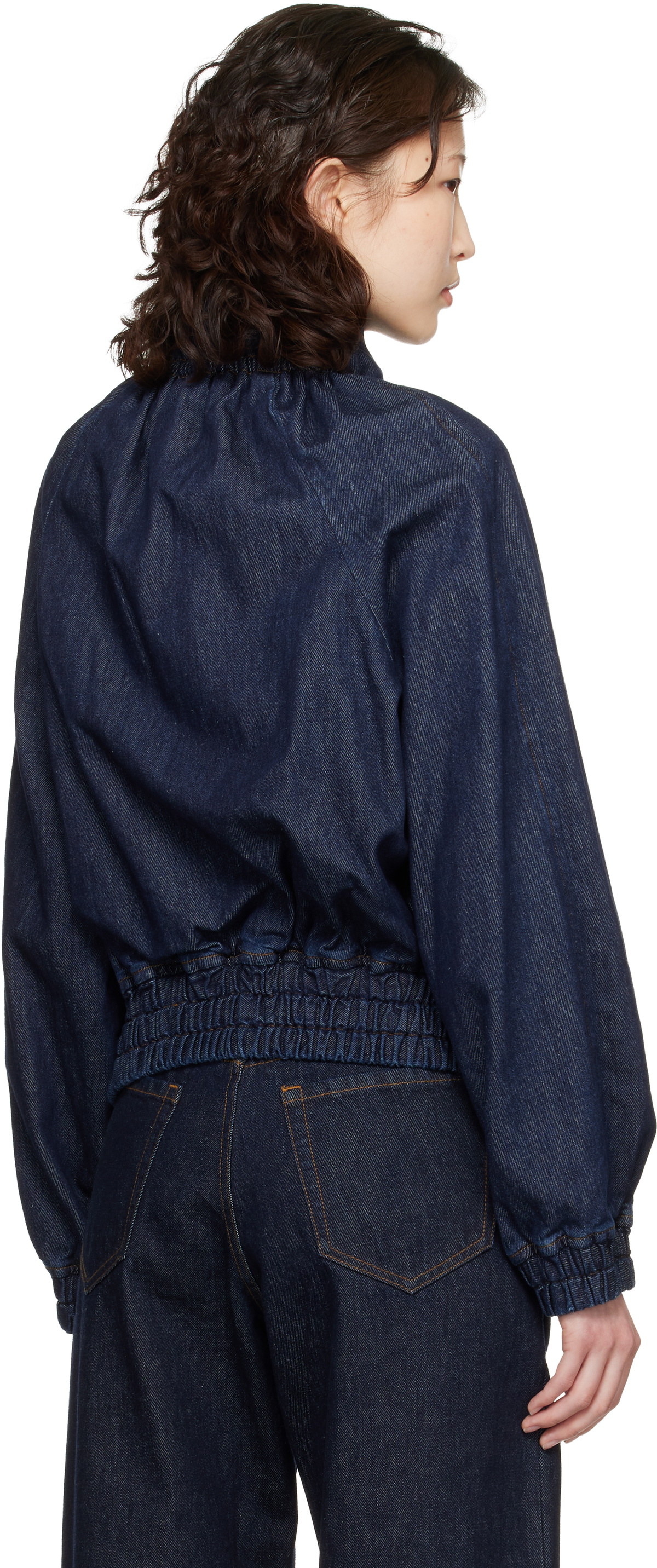 Dries Van Noten Blue Cocoon Denim Jacket