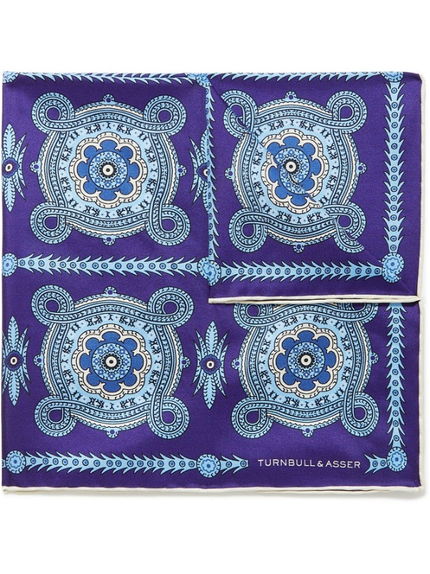 Photo: TURNBULL & ASSER - Printed Silk-Twill Pocket Square