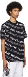 Versace Jeans Couture Black Jacquard T-Shirt