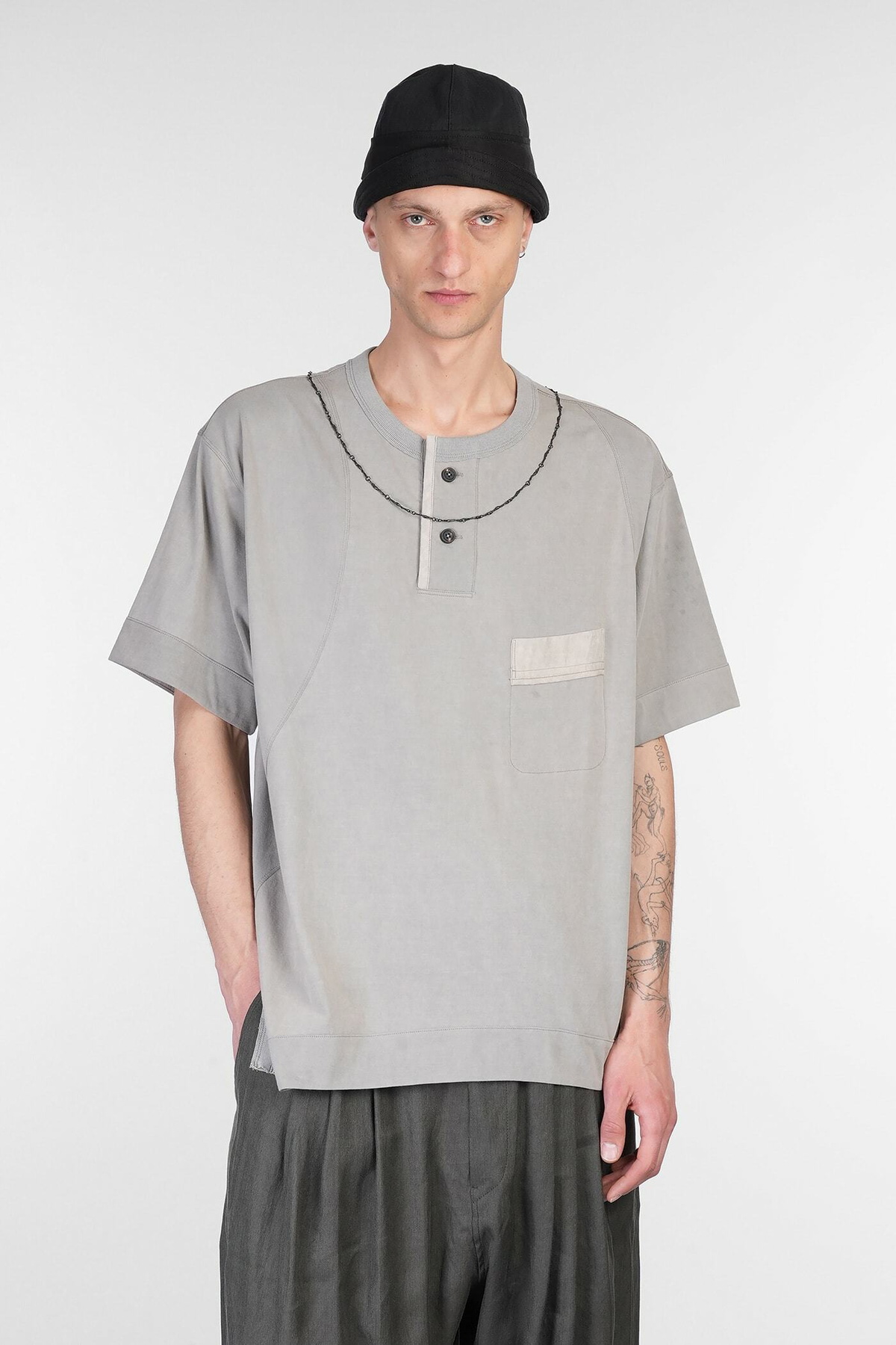 Ziggy Chen T-shirt In Grey Cotton