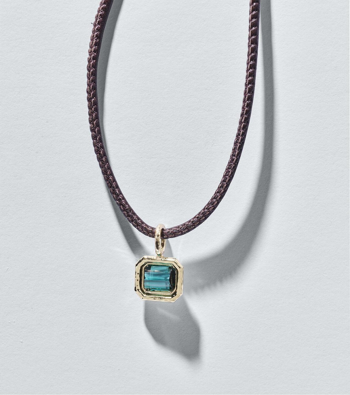 Octavia Elizabeth 18kt gold necklace with tourmaline