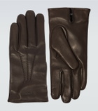 Giorgio Armani Cashmere-lined leather gloves