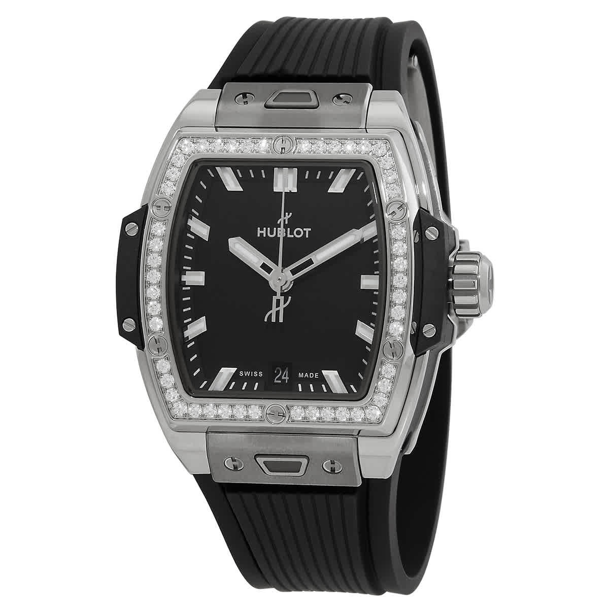 Hublot Spirit Of Big Bang Automatic Diamond Matte Black Dial Unisex Watch 662.NX.1170.RX.1204