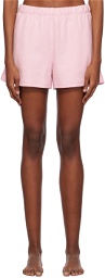 SKIMS Pink Cotton Fleece Classic Shorts