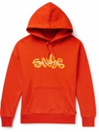 Saturdays NYC - Warren Logo-Print Cotton-Jersey Hoodie - Orange