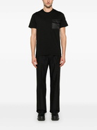 Moncler Black Flap-Pocket T-Shirt