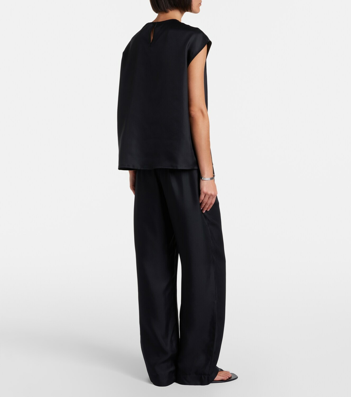 Asceno Aurelia silk wide-leg pants