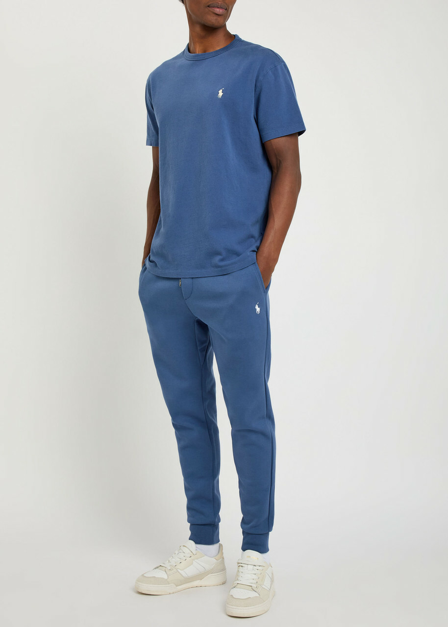 Polo Ralph Lauren Logo-embroidered Cotton-blend Sweatpants Navy