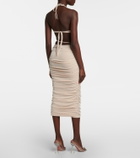Bananhot Milan cutout ruched midi dress