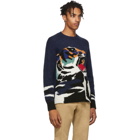 Kenzo Navy Big Tiger Sweater