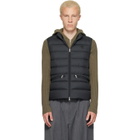 Moncler Black Treompan Down Vest