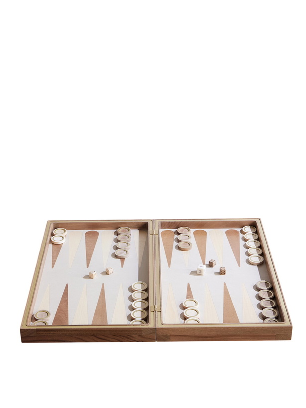 Photo: Brunello Cucinelli - Backgammon Wood Set - Brown
