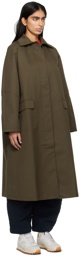 Cordera Khaki Raglan Sleeve Trench Coat