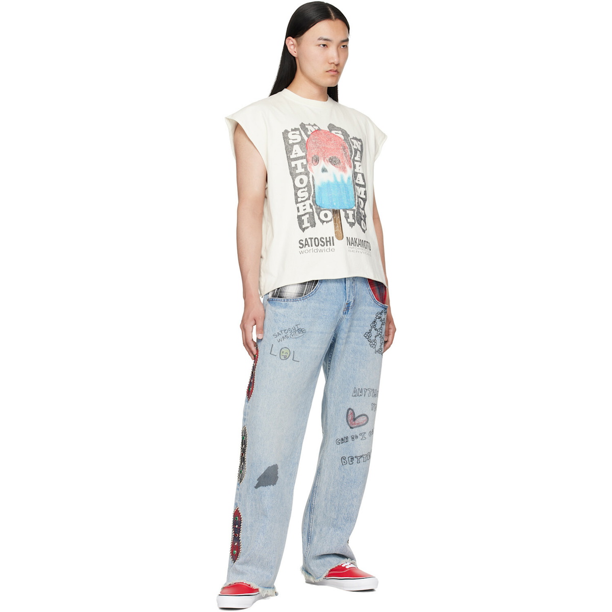 Satoshi Nakamoto Blue Nessa Jeans