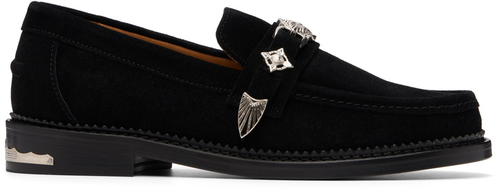 Photo: Toga Virilis SSENSE Exclusive Black Metal Loafers