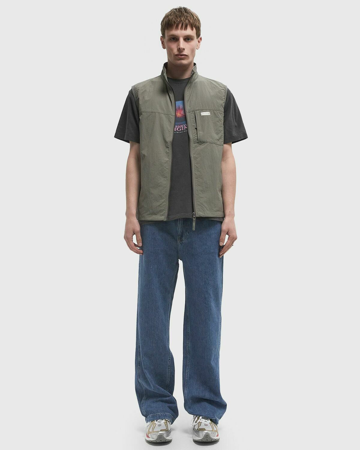 Thisisneverthat Nylon Sport Vest Green Men