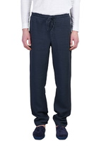 120% Lino Pants In Blue Linen