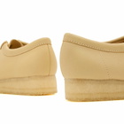 Clarks Originals Women's Leather Wallabee Boot in Pale Yellow Lea