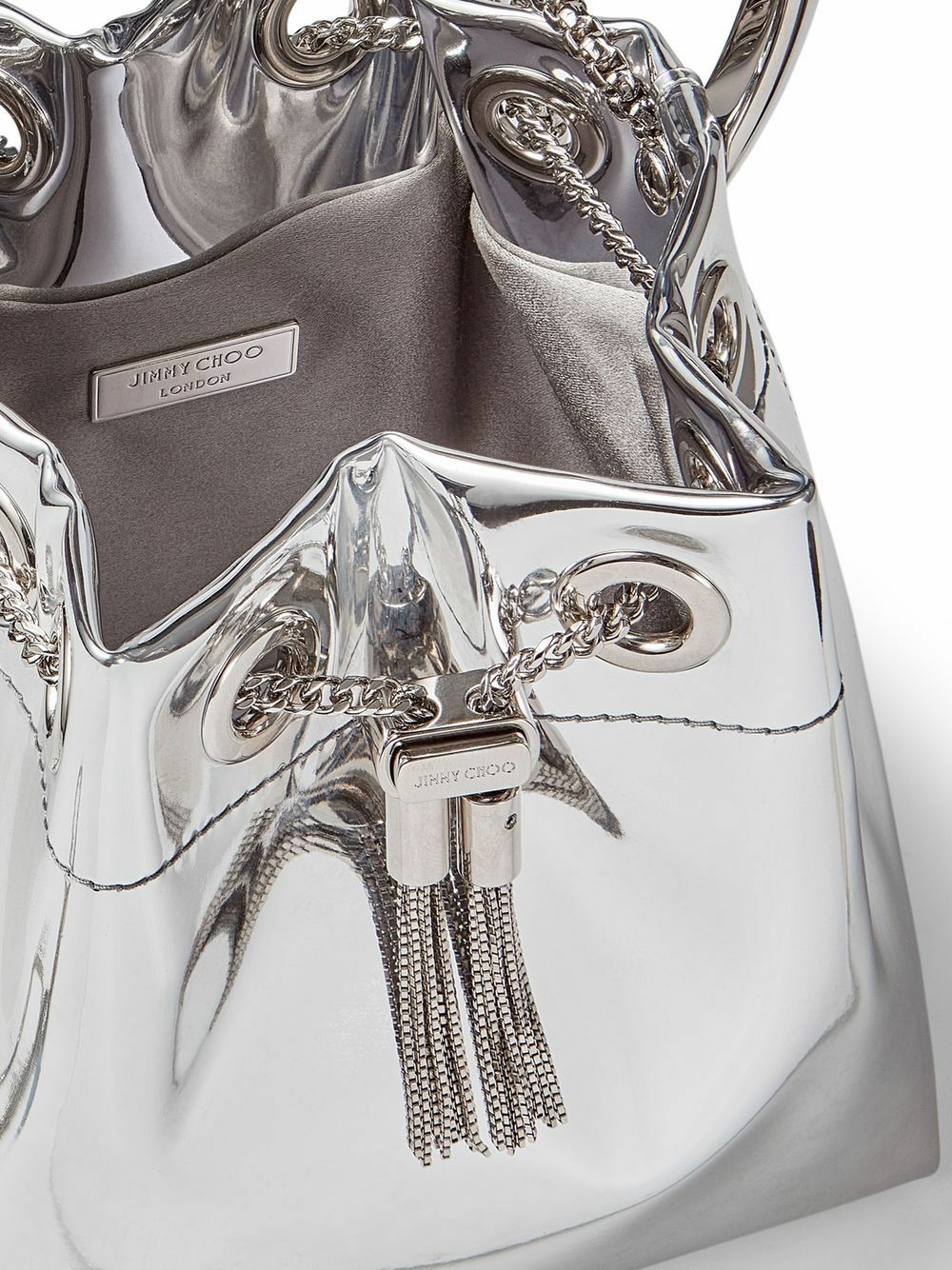 JIMMY CHOO - Bon Bon Leather Bucket Bag Jimmy Choo
