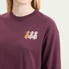Damson Madder Women's Paper Cut Gals Long Sleeve T-Shirt in Fig