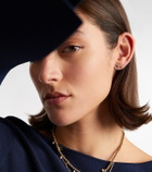 Sydney Evan Moon 14kt gold earrings with diamonds