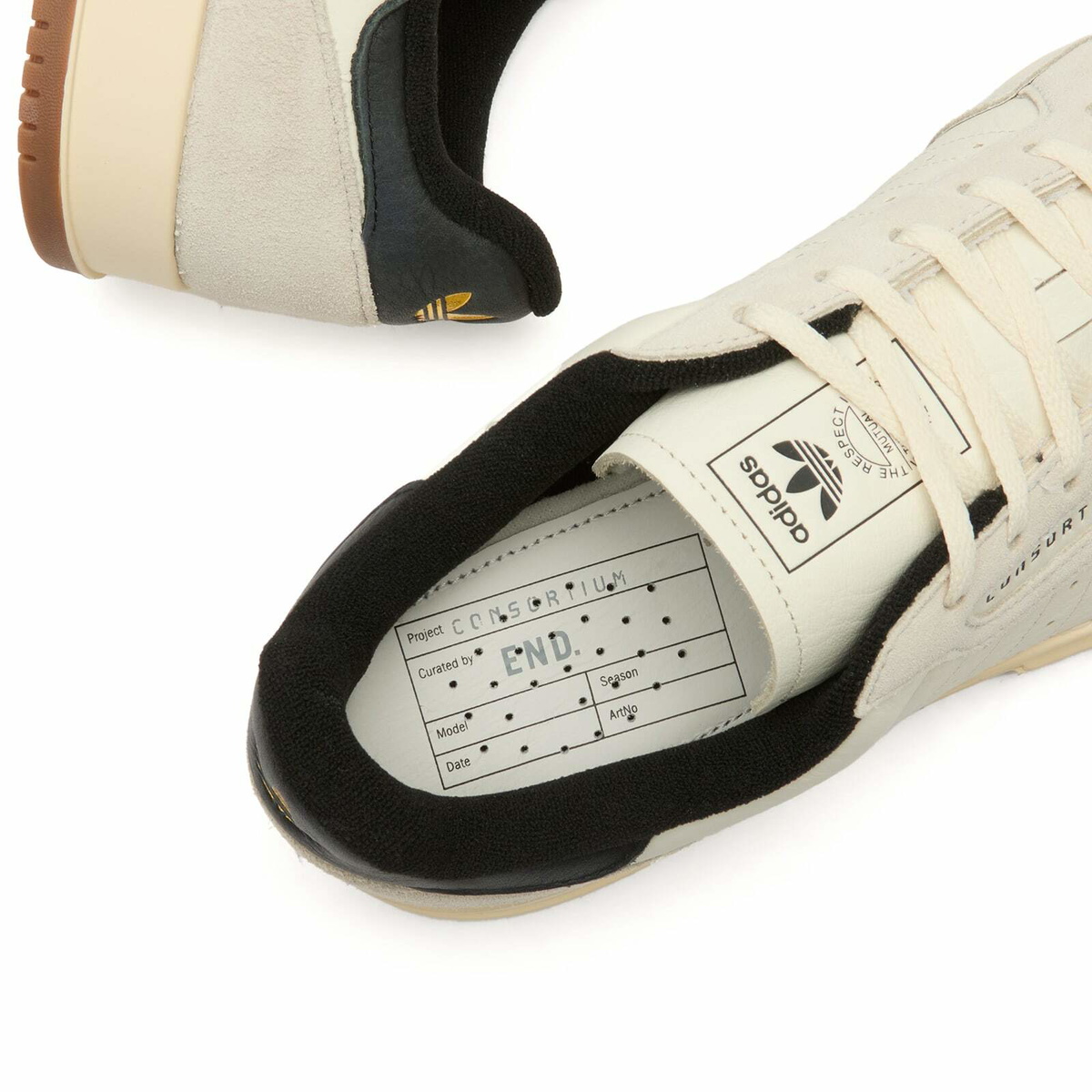 Adidas Consortium SC Powerphase Sneaker - Presented by END. in Off White/Core Black/Cream White