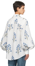 S.S.Daley White Balloon Blouse