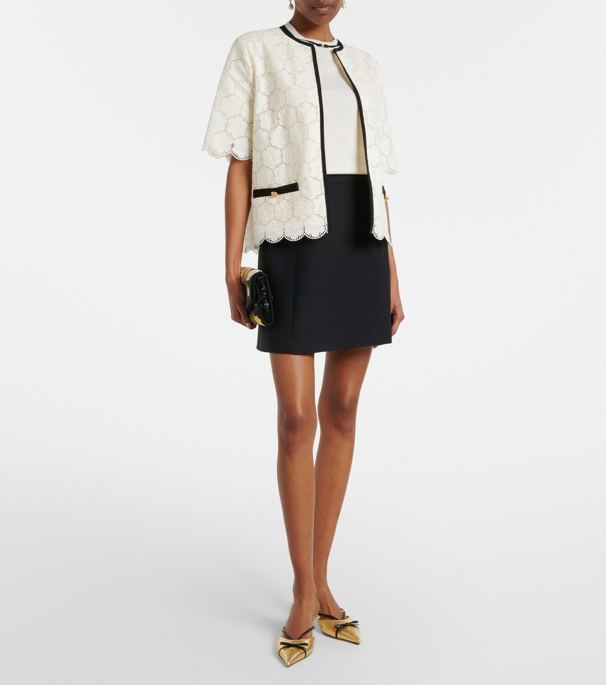 Valentino Crepe Couture miniskirt