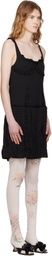 OPEN YY Black Flapper Pleats Midi Dress